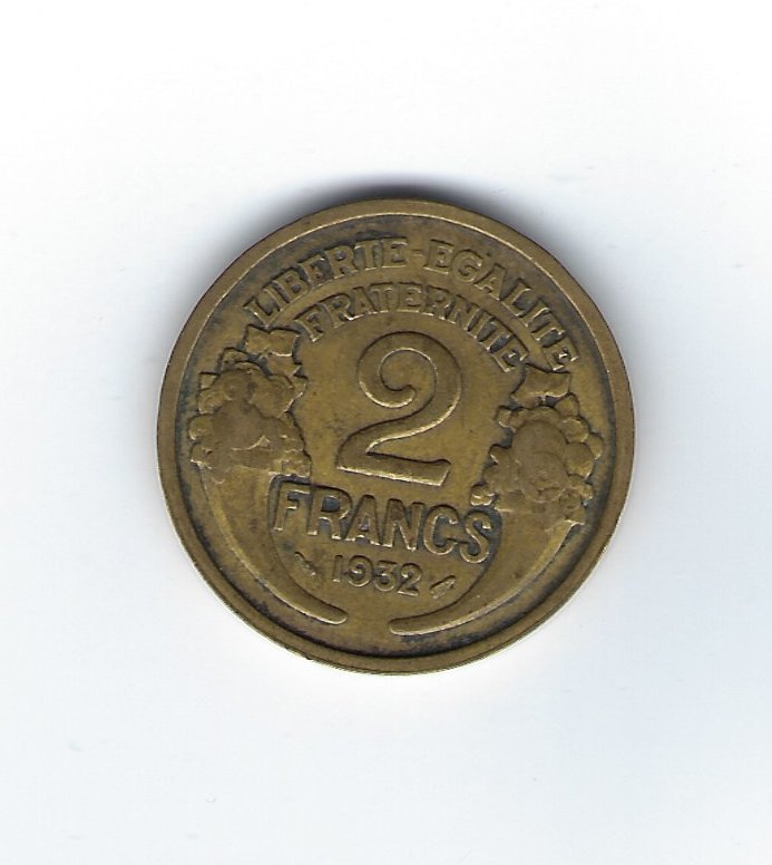  Frankreich 2 Francs 1932   