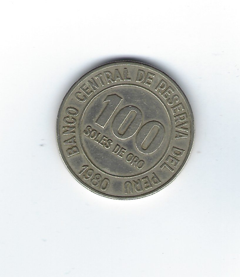  Peru 100 Soles de Oro 1980   