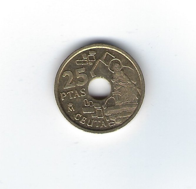  Spanien 25 Pesetas 1998 Ceuta   