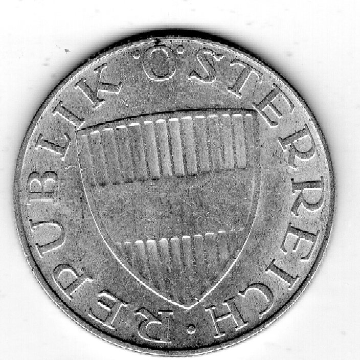  Österreich 10 Schilling 1958 Silber   