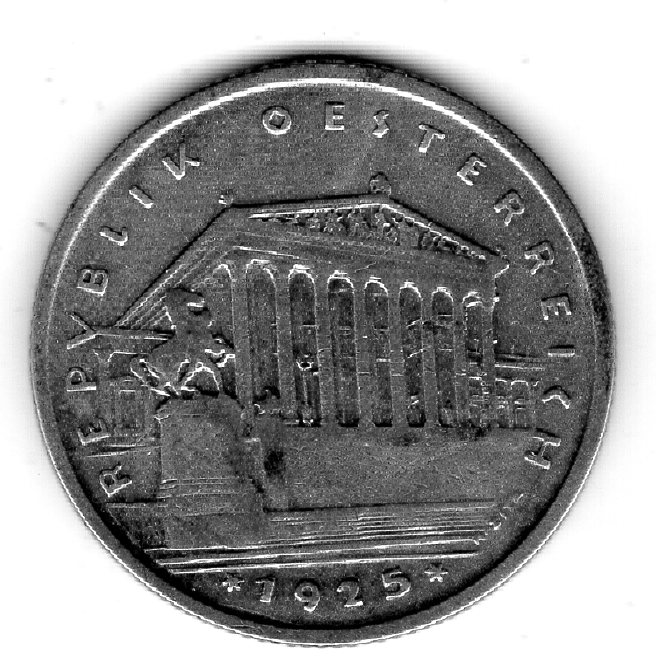 Österreich 1 Schilling 1925 Silber