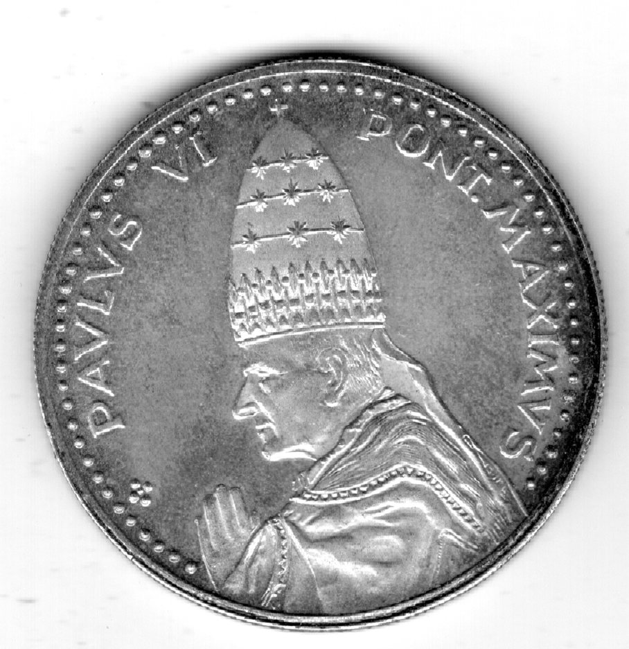  Vatikan Medaille Paulus VI 35mm   