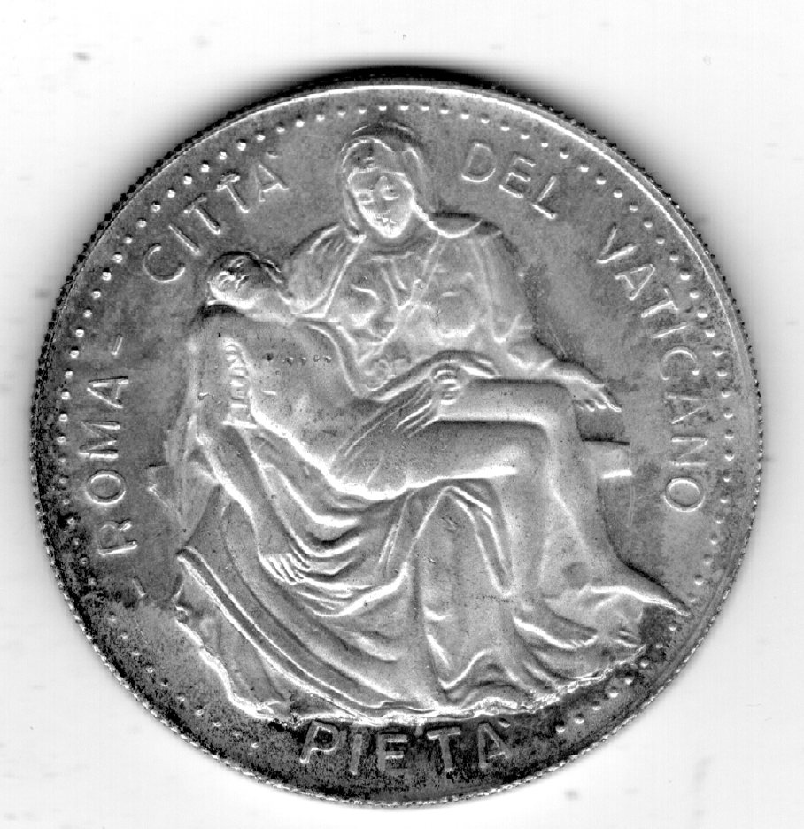  Vatikan Medaille Paulus VI 35mm   