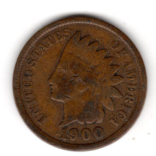 USA 1 Cent 1900 Indianer