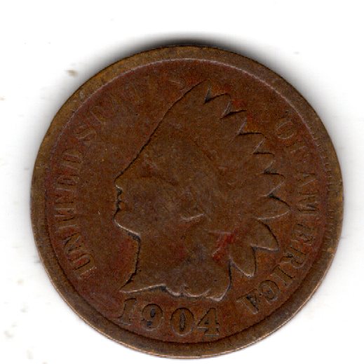 USA 1 Cent 1904 Indianer