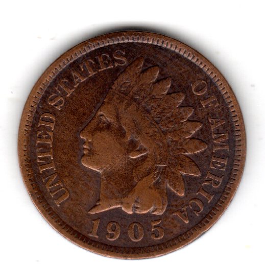 USA 1 Cent 1905 Indianer