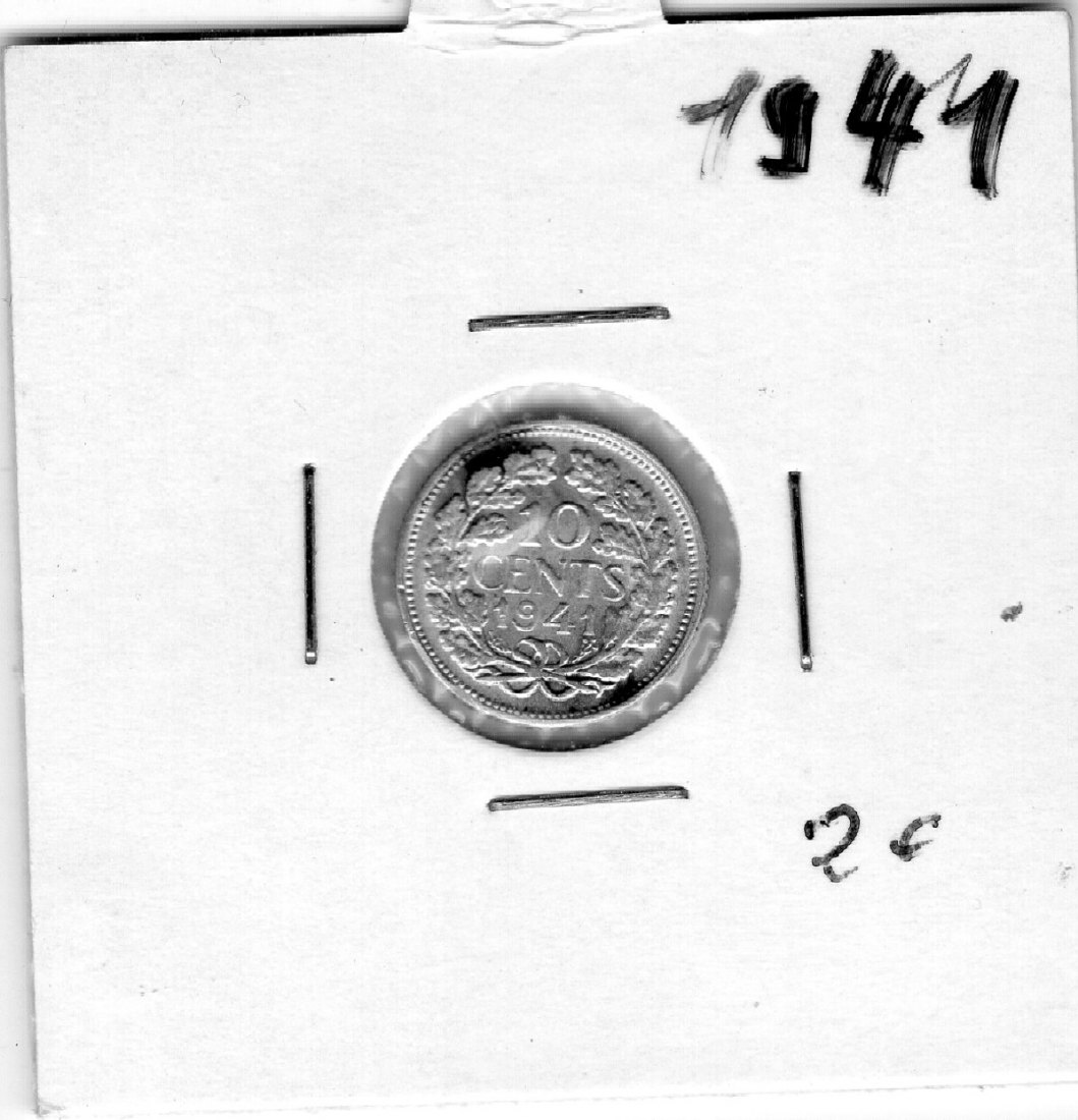  Niederlande 10 Cent 1941 Silber   