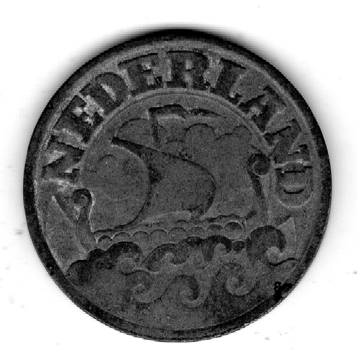  Niederlande 25 Cent 1942 Zink   