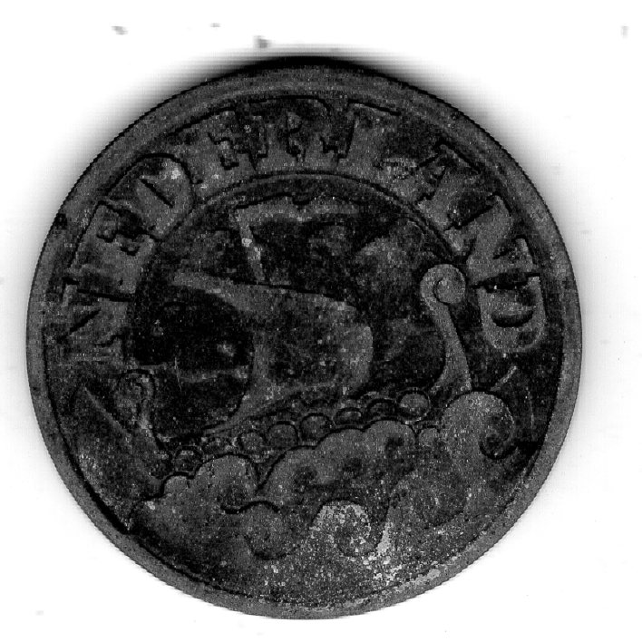  Niederlande 25 Cent 1943 Zink   