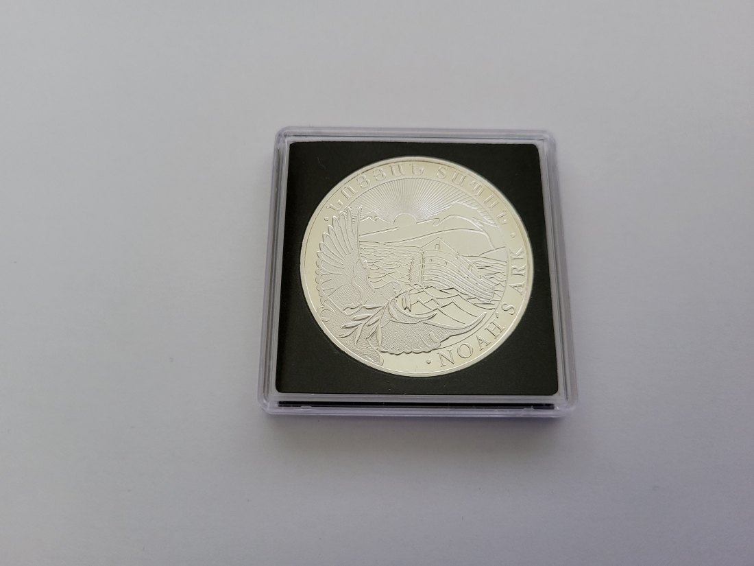  500 Dram 2017 Arche Noah 1 Oz Die 12 berühmtesten Silbermünzen der We Armenien Spittalgold9800 (5455   