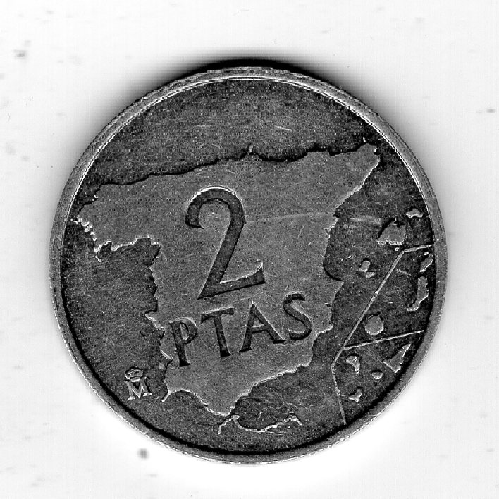  Spanien 2 Pesetas 1984   