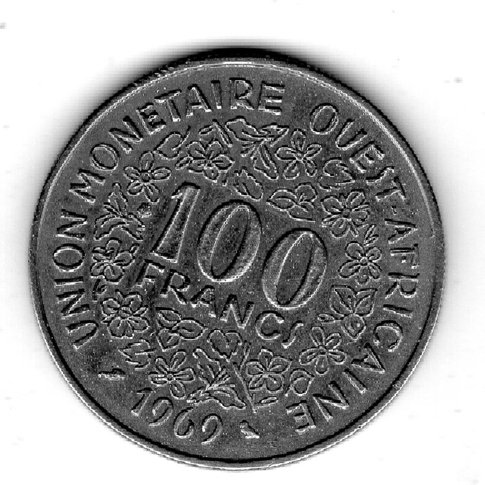 Westafrikanische Staaten 100 Francs 1969