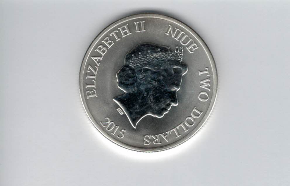  2 Dollars 2015 Schildkröte Turtle 1 Oz Silberunze Niue Spittalgold9800 (5455   