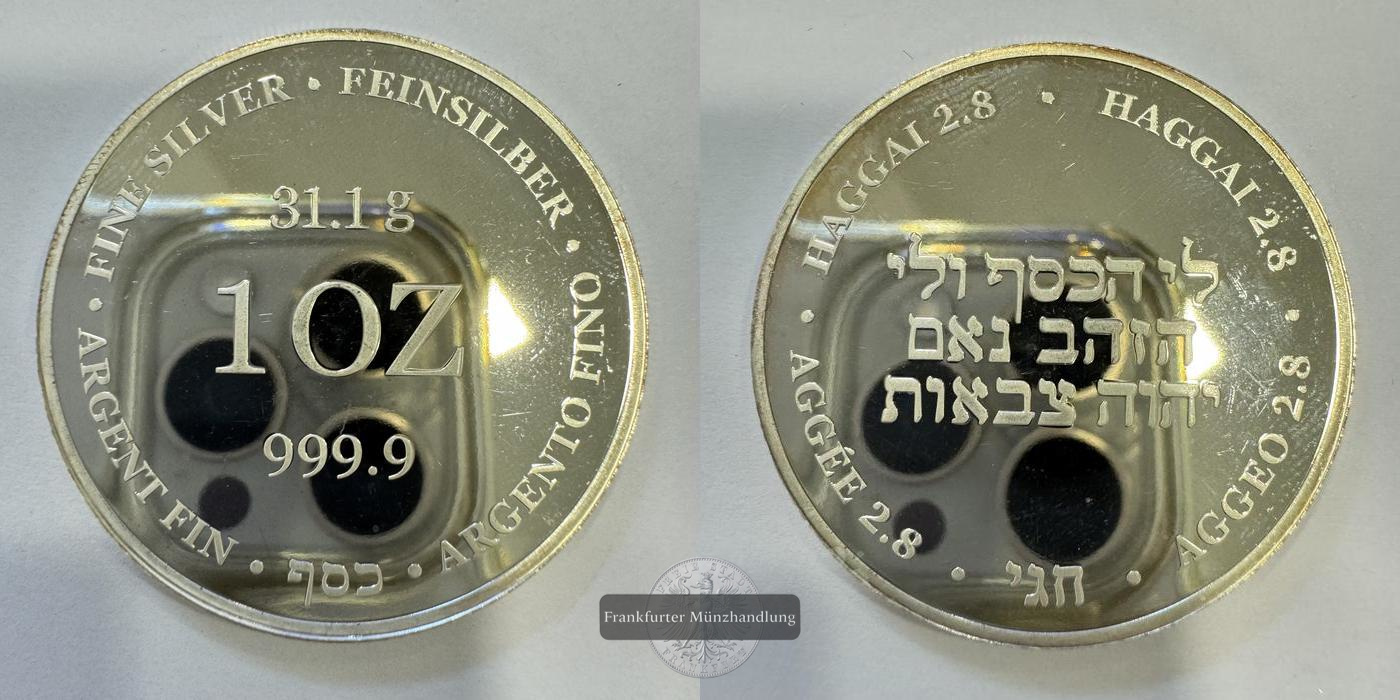  Schweiz Silbermedaille 1 Oz Haggai 2.8 FM-Frankfurt Feinsilber: 31,1g   
