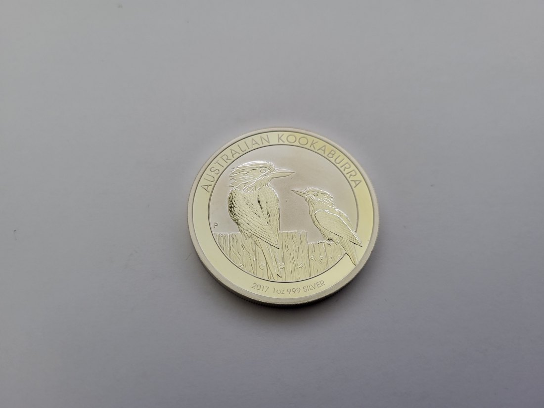  1 Dollar 2017 Kookaburra 1 Oz Silbermünze 999 Flecken Australien Spittalgold9800 (5455   