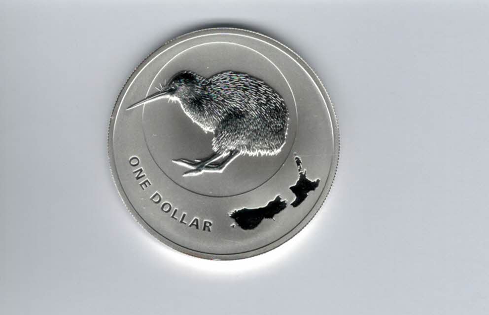  1 Dollar 2009 Kiwi 1 Oz Silbermünze New Zealand Neuseeland Spittalgold9800 (5455   