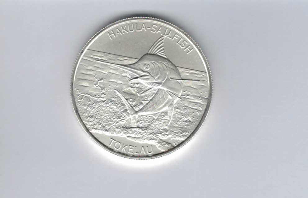  5 Dollar 2016 Hakula - Sailfish 1 Oz Silbermünze Tokelau Spittalgold9800 (5455   