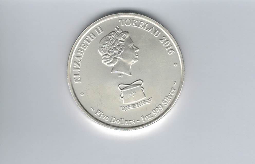  5 Dollar 2016 Hakula - Sailfish 1 Oz Silbermünze Tokelau Spittalgold9800 (5455   