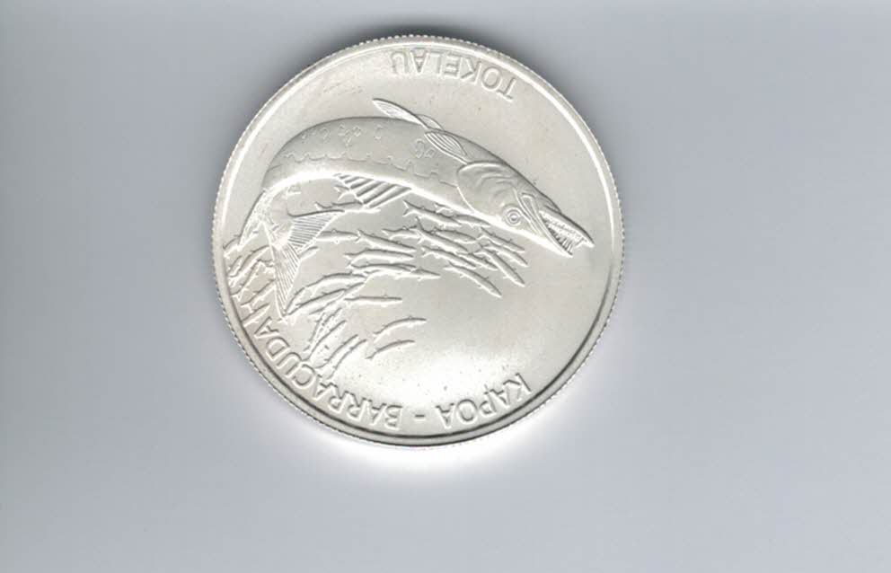  5 Dollar 2017 Kapoa - Barracuda 1 Oz Silbermünze Tokelau Spittalgold9800 (5455   