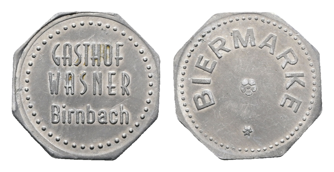  Bayern; Birnbach; Gasthof Wasner Birnbach; Biermarke; Menzel 2865   