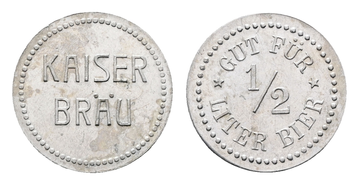  Bayern; Bischofsgrün; Kaiserbräu; Gut für 1/2 Liter Bier; Menzel (vlg.2883)   