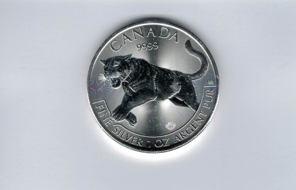  5 Dollars 2016 Puma 1 Oz Unze Silbermünze 9999 Canada Kanada Spittalgold9800 (5455   