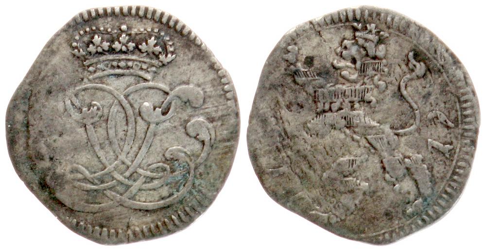  Hessen Kassel: Carl Ludwig 1670 - 1730, Albus 1719   