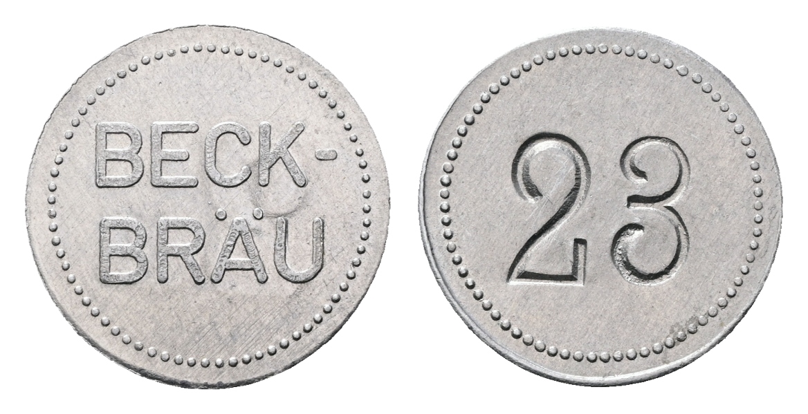  Bayern; Bischofsheim; Beck-Bräu; Kontroll-Nr. 23; Menzel 2885   