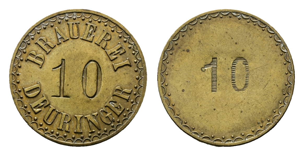  Bayern; Bobingen; Brauerei Deuringer; KZ 10; WZ: 10; Menzel - (vgl.2988)   