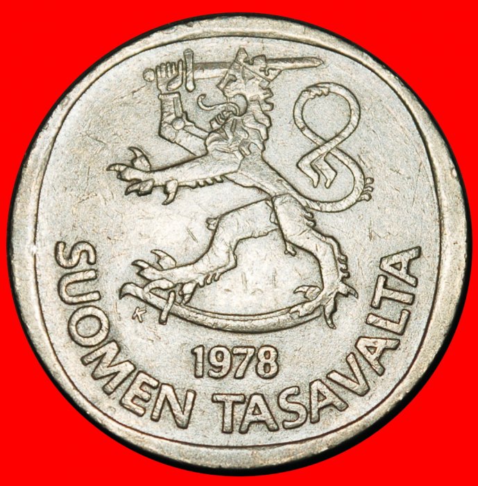  Ⰺ LION (1964-1993): FINLAND ★ 1 MARK 1978K NOT SILVER! DIES A r1!★LOW START★NO RESERVE!   