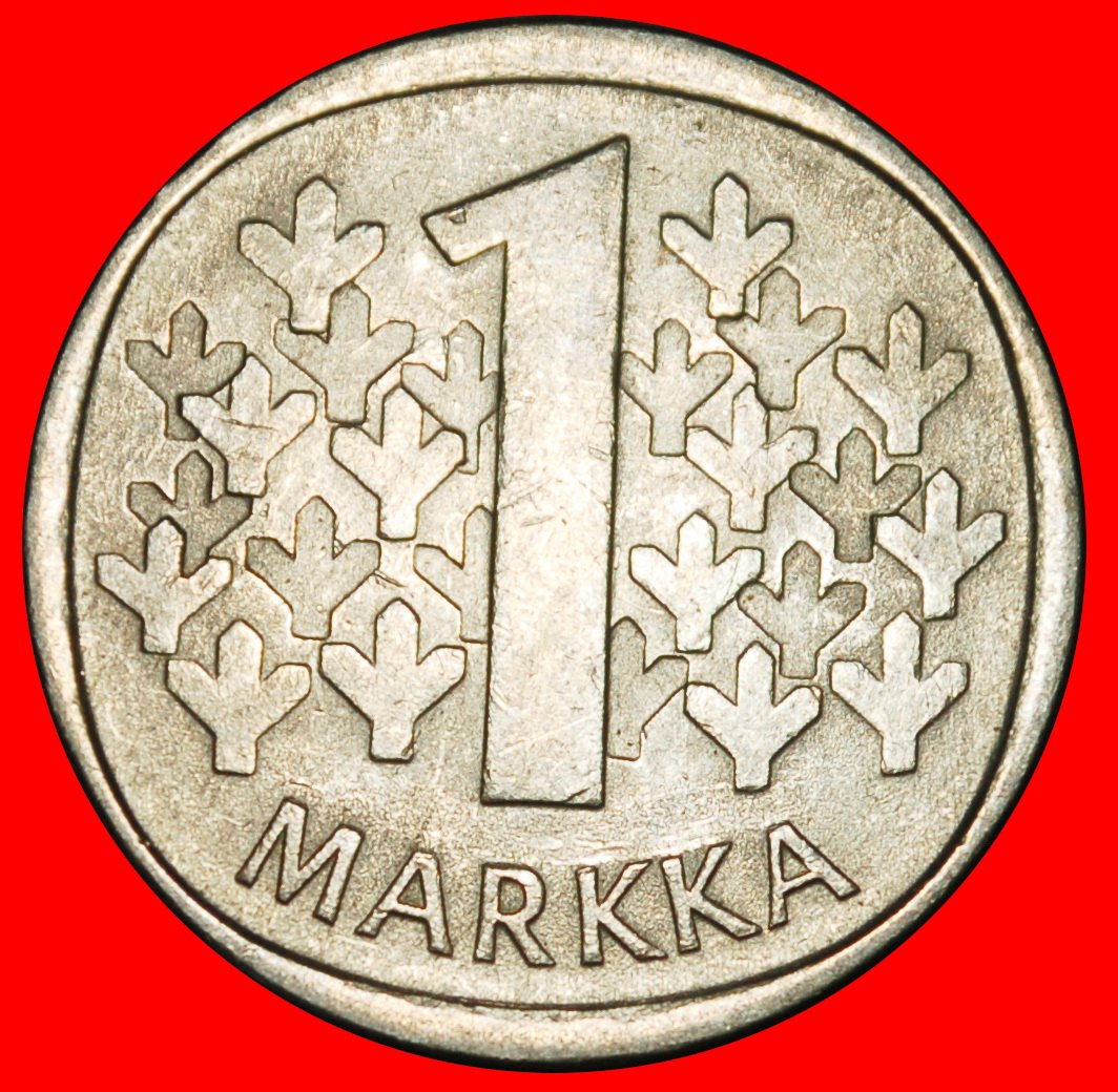 Ⰺ LION (1964-1993): FINLAND ★ 1 MARK 1981K NOT SILVER! DIES A r1!★LOW START★NO RESERVE!