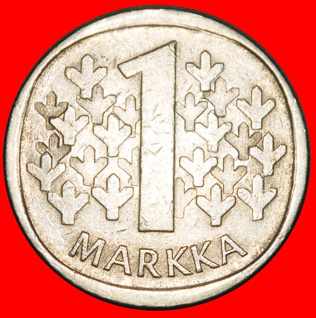 Ⰺ LÖWE (1964-1993): FINNLAND ★ 1 MARK 1985N NICHT SILBER! STEMPEL A r1! ★OHNE VORBEHALT!