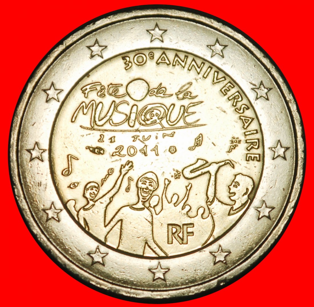 Ⰺ PUBLIKUM: FRANKREICH ★ 2 EURO 2011! STEMPEL I r1! NICHT-PHALLISCHE 2007-2026★OHNE VORBEHALT!