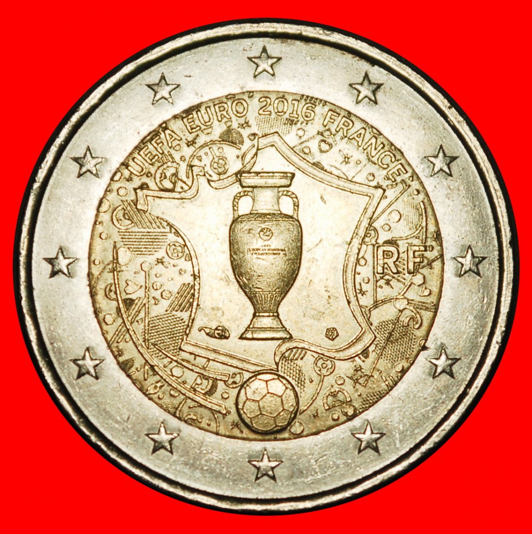 Ⰺ FUSSBALL: FRANKREICH ★ 2 EURO 2016! STEMPEL I r1! NICHT-PHALLISCHE 2007-2026★OHNE VORBEHALT!