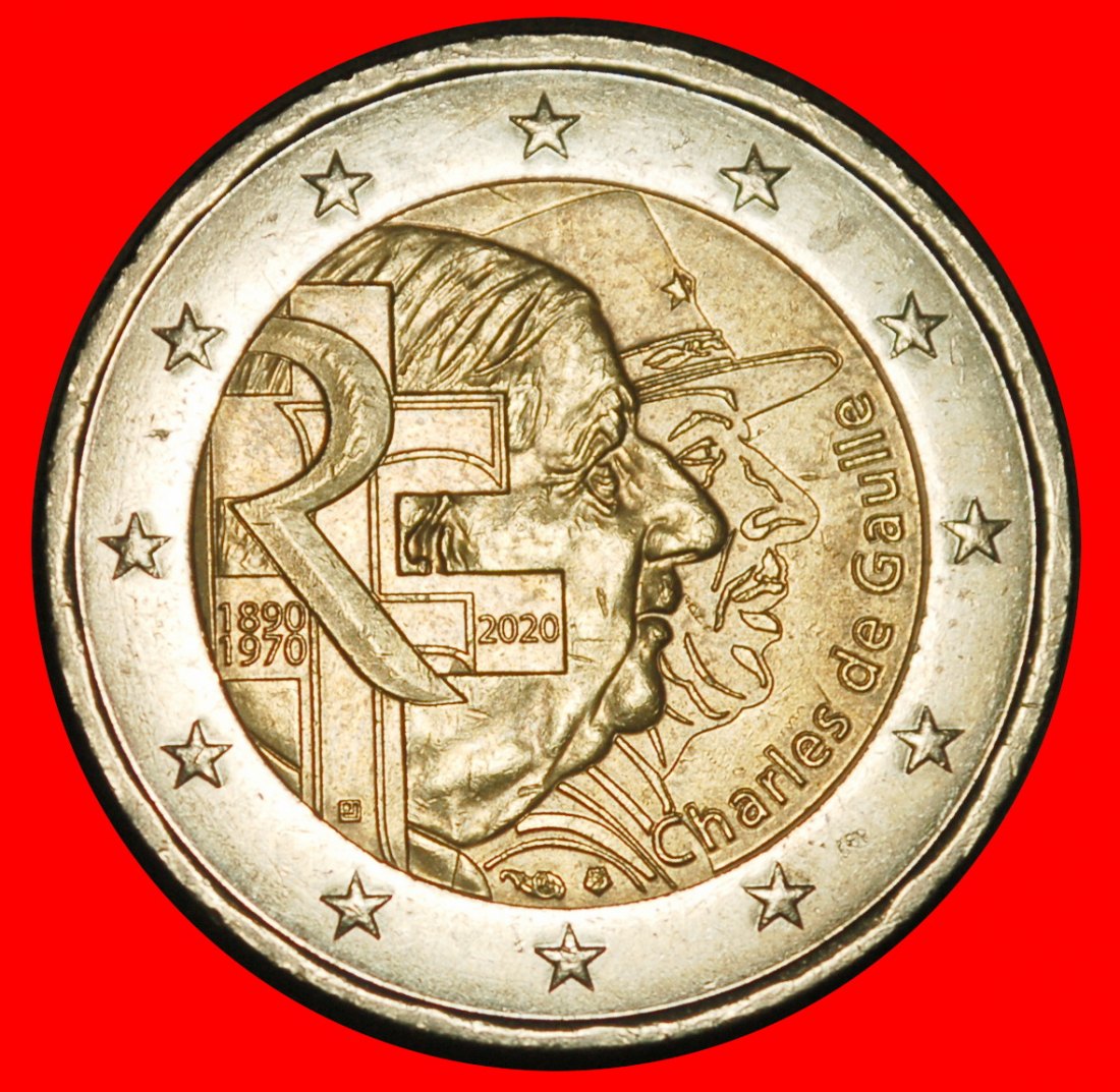 ⰊDOPPELKREUZ 1890-1970:FRANKREICH★2 EURO 2020★STEMPEL I r1!NICHT-PHALLISCHE 2007-2026★OHNE VORBEHALT