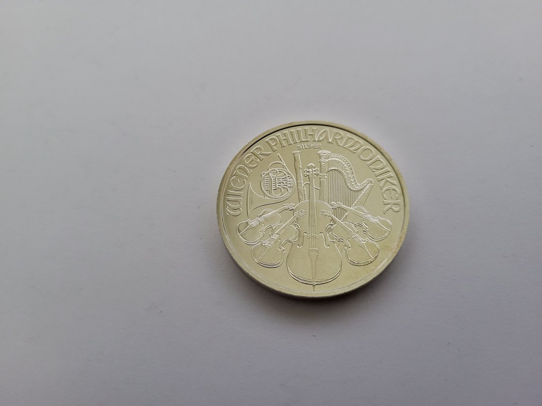  Philharmoniker 2022 1,50 Euro 1 Oz Flecken Silbermünzen Österreich Spittalgold9800 (1248   