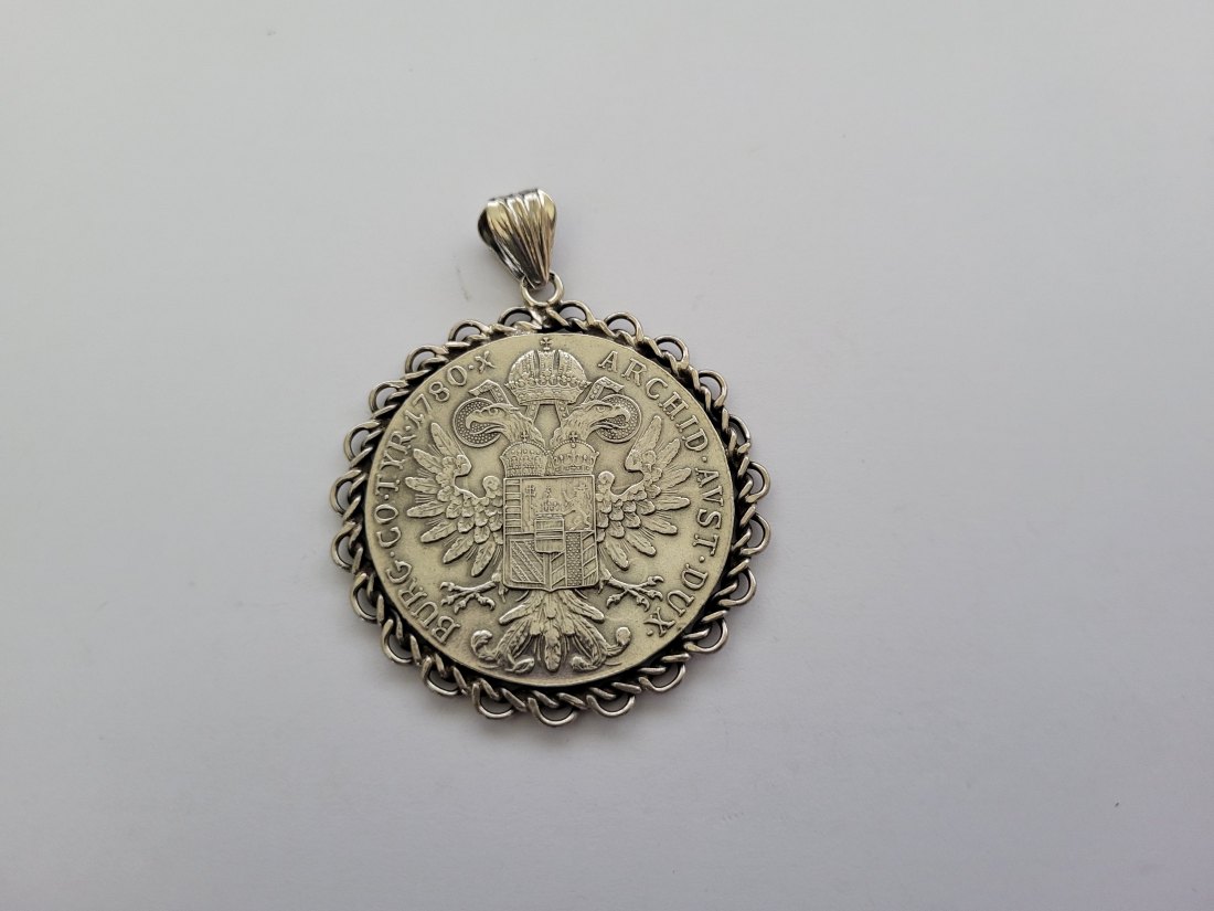  Maria Theresia Taler NP 1780 Anhänger zum Gedenken silber 32,5g Österreich Spittalgold9800 (3469   