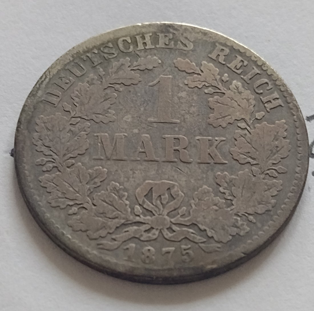  1 Reichsmark 1875D? Lt Fotos   