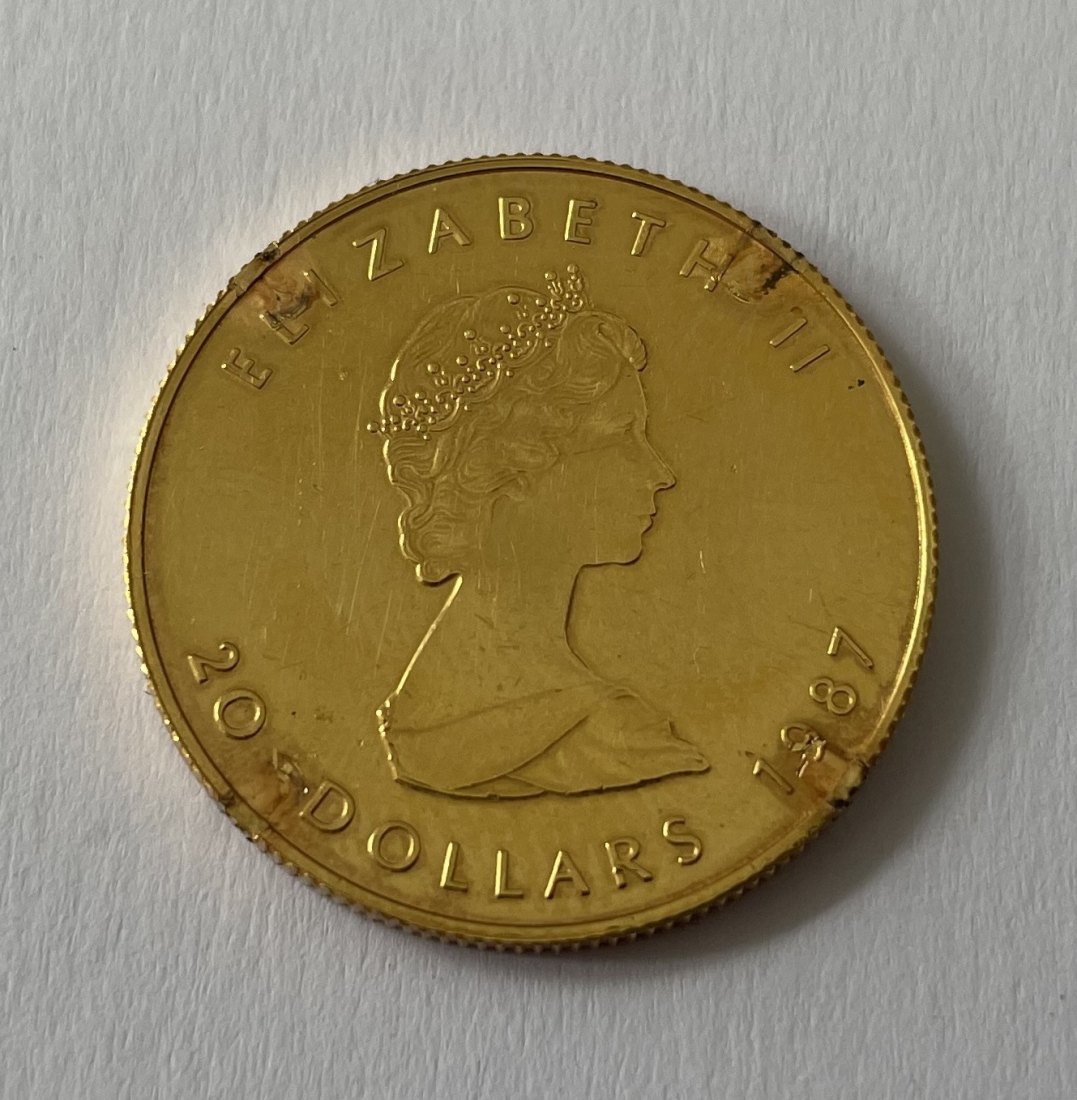  20 Dollars, Kanada, Gold, 1/2 oz.   