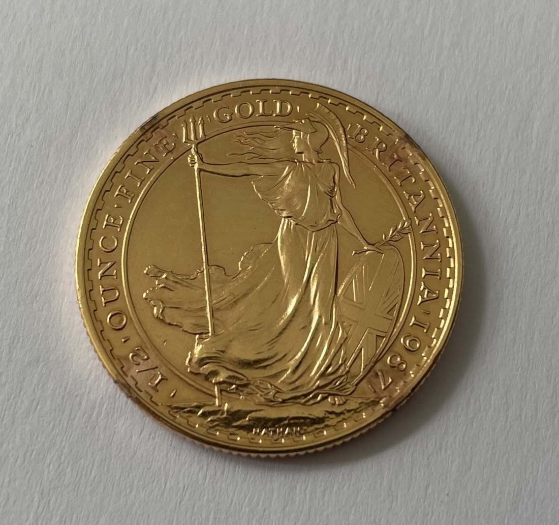 50 Pounds, Großbritannien, Gold, 1/2 oz.