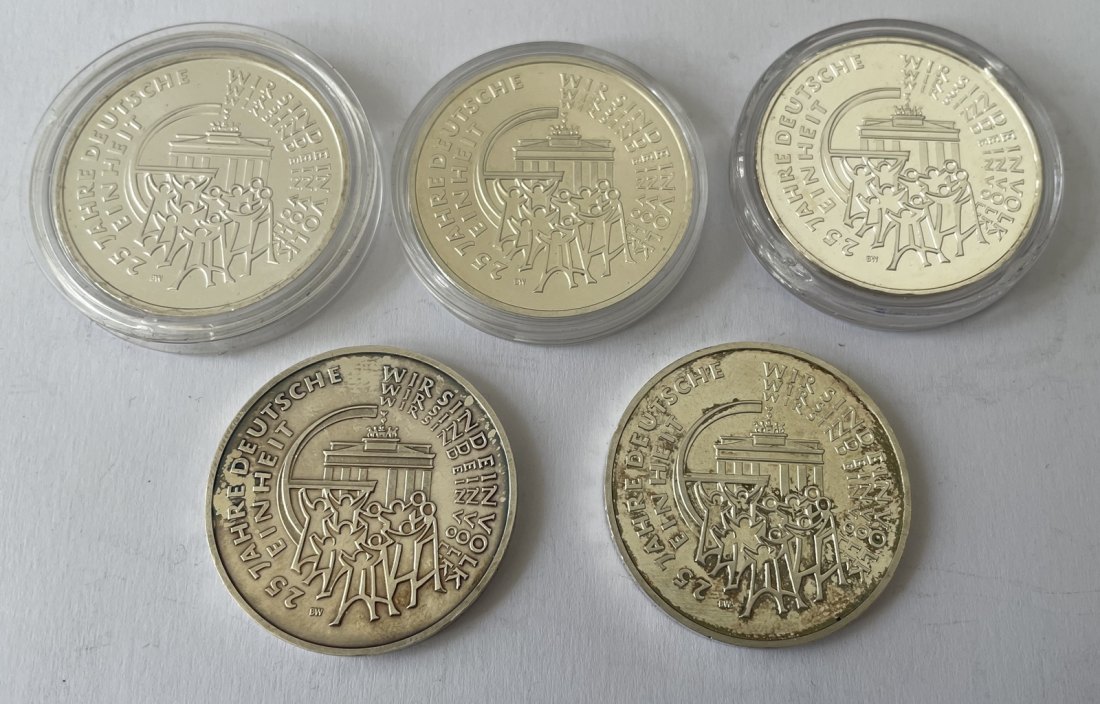  5x 25Euro, Deutschland, Silber   