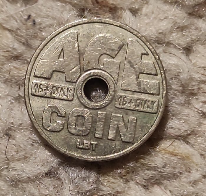  z015: Belgischer Age Coin LBT, Maschinentoken/Automatentoken   