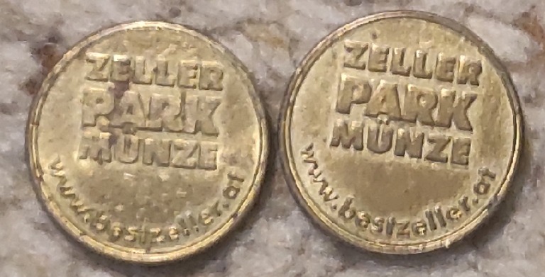  z98: Zeller 2 x Parkmünze, Zell am See / Österreich   
