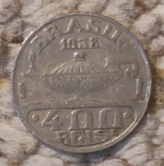  Brasilien 400 Reis 1938,   