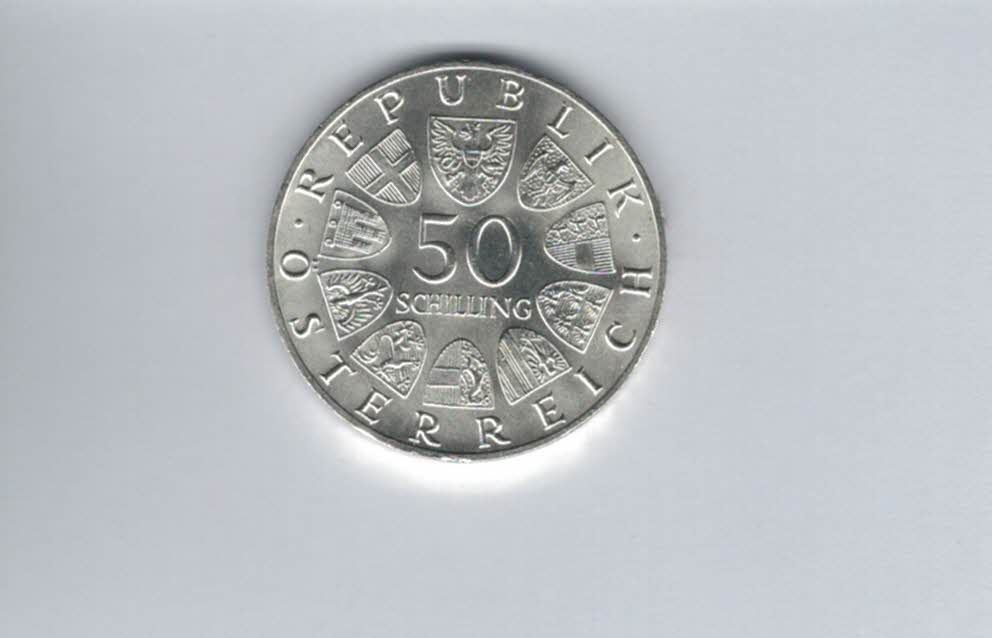  50 Schilling 1967 100 Jahre Donauwalzer silber 18g fein Österreich Spittalgold9800 (4584/6)   