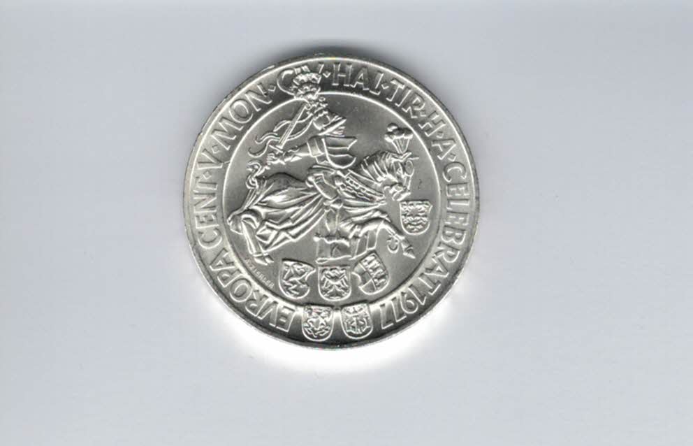  100 Schilling 1977 500 Jahre Münzstätte Hall/Tirol 15,36g fei Ag Österreich Spittalgold9800 01914/16   
