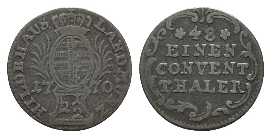  Altdeutschland; Kleinmünze 1770   