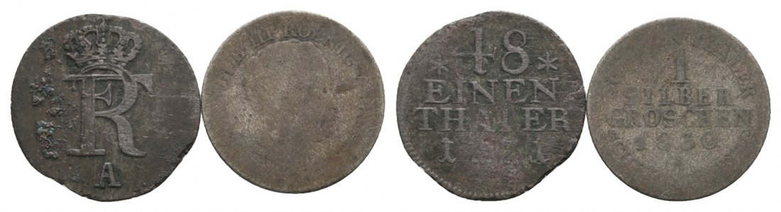  Altdeutschland; Lot Kleinmünze (2 Stück)   