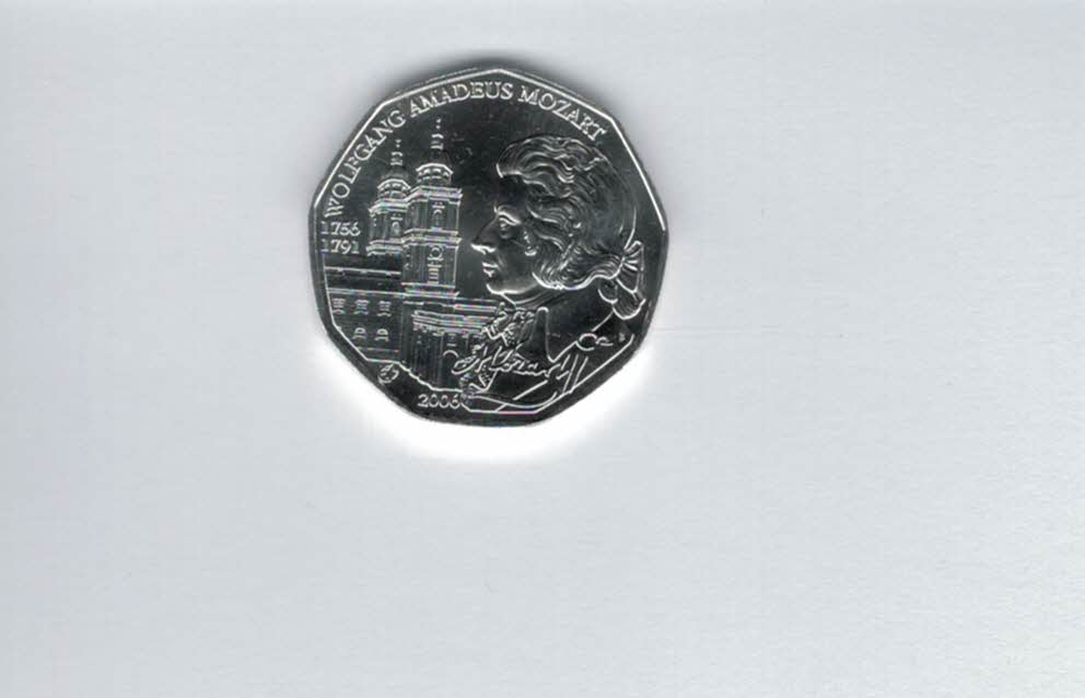  5 Euro 2006 W.A. Mozart silber 8g fein Österreich Spittalgold9800 (04974/8)   