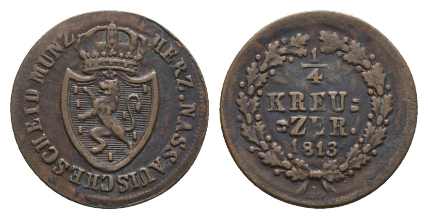  Altdeutschland; Kleinmünze 1813   